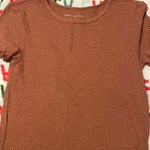 American eagle crop tee